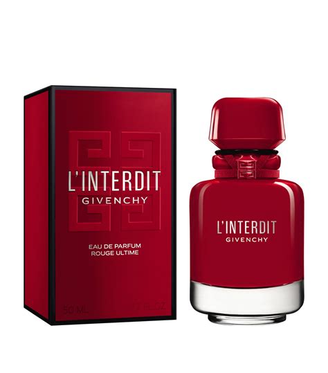 givenchy l'interdit rouge 50ml|givenchy interdit rouge ultime.